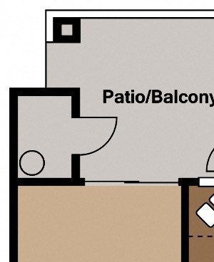 La Reserve three bedroom 3A 2D Floor Plan
